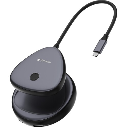 Wireless Adapter Share My Screen USB-C HDMI 4K 10m Reichweite Verbatim 32147 Hub WDA-02, USB 2.0-A, Kabel Produktbild