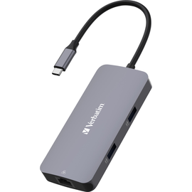 Hub CMH-05 USB 3.1-C Multiport 5 Ports 3xUSB, 1x HDMI 4K, Verbatim 32150 1x RJ45 Gigabit Produktbild