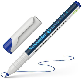 Folienstift Maxx 221 S 0,4mm superfein blau wasserlöslich Schneider 112503 Produktbild