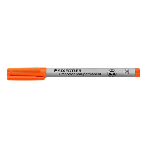 Folienstift Lumocolor 315 M 1,0mm mittel orange wasserlöslich Staedtler 315-4 Produktbild Additional View 1 L