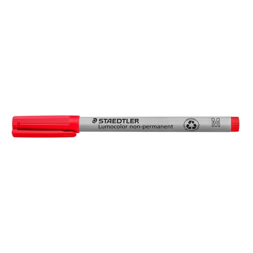 Folienstift Lumocolor 315 M 1,0mm mittel rot wasserlöslich Staedtler 315-2 Produktbild Additional View 1 L