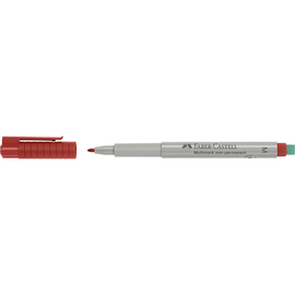 Folienstift Multimark M 1,0mm mittel rot wasserlöslich Faber Castell 152621 Produktbild