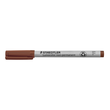 Folienstift Lumocolor 316 F 0,6mm fein braun wasserlöslich Staedtler 316-7 Produktbild Additional View 1 S