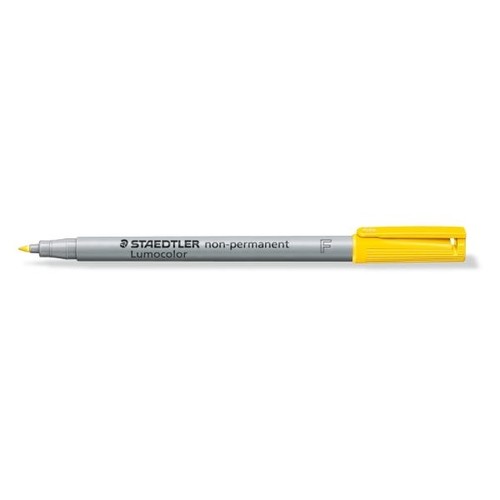 Folienstift Lumocolor 316 F 0,6mm fein gelb wasserlöslich Staedtler 316-1 Produktbild