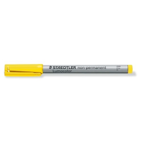 Folienstift Lumocolor 316 F 0,6mm fein gelb wasserlöslich Staedtler 316-1 Produktbild Additional View 1 L