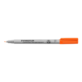 Folienstift Lumocolor 316 F 0,6mm fein orange wasserlöslich Staedtler 316-4 Produktbild