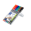 Folienstifte Lumocolor 318 F Etui 0,6mm fein sortiert wasserfest Staedtler 318WP6 (ETUI=6 STÜCK) Produktbild