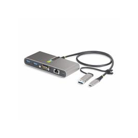StarTech.com 2-Port USB-C/USB-A Hub with GbE and RS232 Serial, 2x USB-A Produktbild