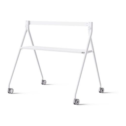 Yealink MB-FloorStand-650T - Wagen - für Flachbildschirm - weiß - Bildschirmgröße: 165.1 cm (65") Produktbild Front View L