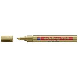 Lackmarker 750 2-4mm Rundspitze gold Edding 4-750053 Produktbild