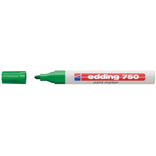 Lackmarker 750 2-4mm Rundspitze grün Edding 4-750004 Produktbild