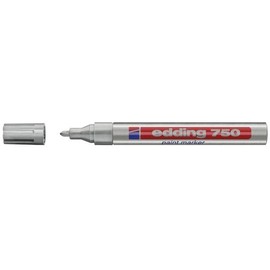 Lackmarker 750 2-4mm Rundspitze silber Edding 4-750054 Produktbild