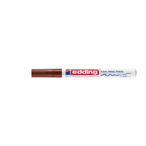 Lackmarker 751 Glanzlack Marker 1-2mm Rundspitze braun Edding 4-751007 Produktbild