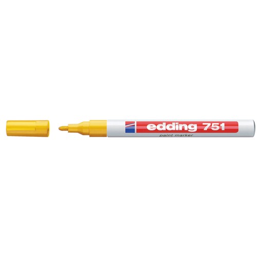 Lackmarker 751 1-2mm Rundspitze gelb Edding 4-751005 Produktbild