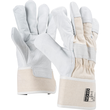 OX-ON Rindspaltleder-Handschuh / Worker Basic 2000 / Gr. 9 / weiß / beige Produktbild