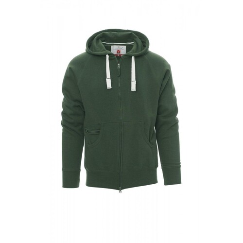 Payper DALLAS+ Sweatjacke angeraut / Gr. M / grün Produktbild Front View L