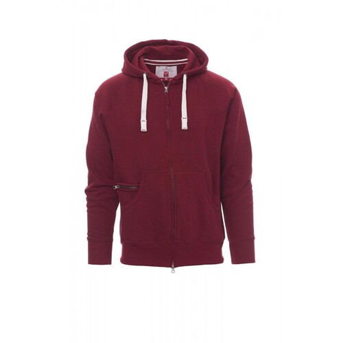 Payper DALLAS+ Sweatjacke angeraut / Gr. M / bordeaux Produktbild Front View L