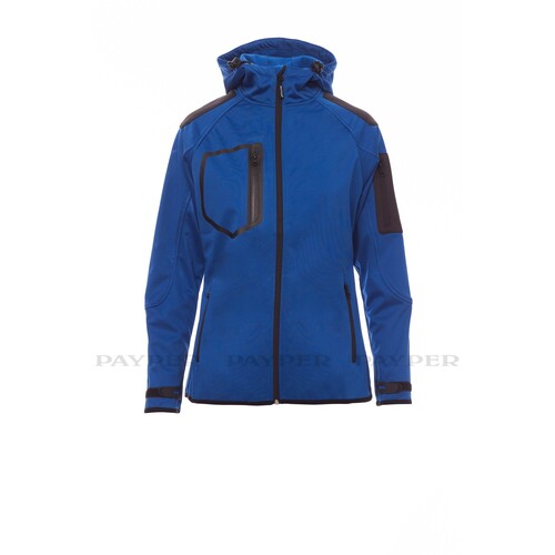 Payper EXTREME LADY Damen- Softshelljacke / Gr. XS /  blau-schwarz Produktbild Additional View 1 L