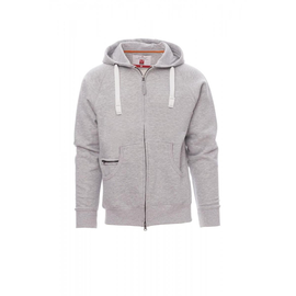 Payper DALLAS+ Sweatjacke angeraut / Gr. XXL / grau meliert Produktbild