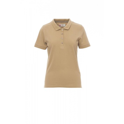 Payper VENICE LADY Damen-Poloshirt  Piqué / Gr. M / warmes braun Produktbild Front View L