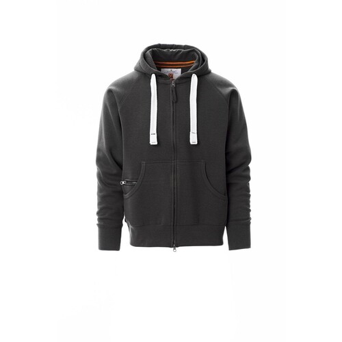 Payper DALLAS+ Sweatjacke angeraut / Gr. XXL / anthrazit Produktbild Front View L