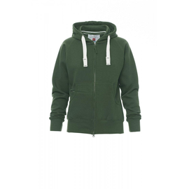 Payper DALLAS+ LADY Damen-Sweatjacke angeraut / Gr. XS / grün Produktbild
