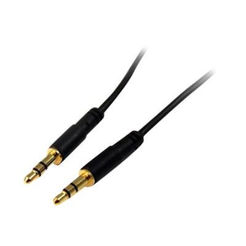 StarTech.com MU10MMS 3,5 mm Aux-Kabel (3m, schlank, St/St, Audiokabel, Kopfhörerkabel , 3,5mm Klinke Produktbild