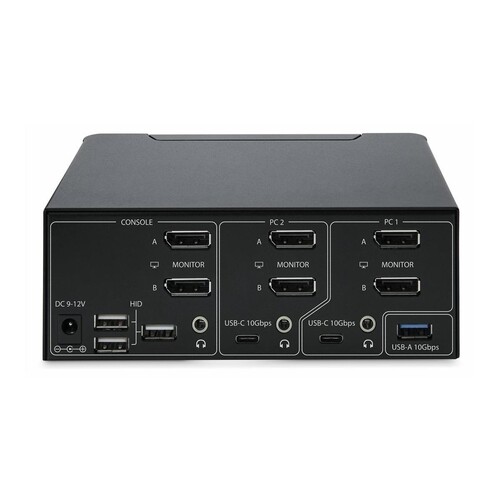 StarTech.com 2-Port Dual-Monitor DisplayPort KVM Switch, 8K 60Hz / 4K 144Hz, DP 1.4, 2x USB 10Gbps P Produktbild Additional View 4 L
