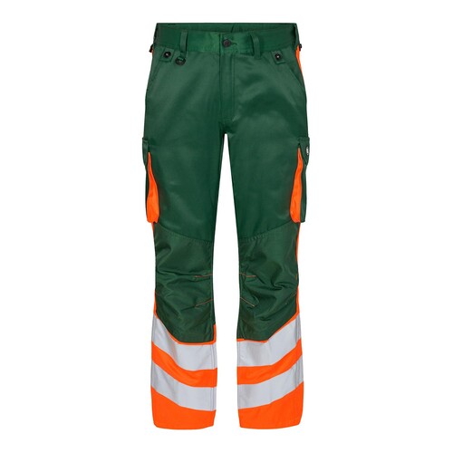F. ENGEL Safety Light Bundhose   Warnschutz / Klasse 1 / Gr. 72 /  grün-orange Produktbild