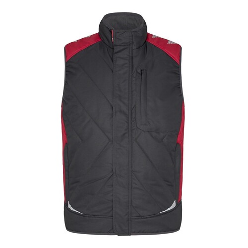 F. ENGEL Galaxy Stepp-Winterweste /  Gr. L / anthrazitgrau-rot Produktbild