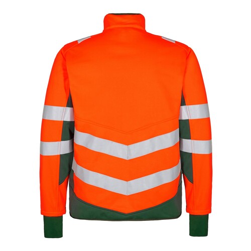 F. ENGEL Safety Softshell-Jacke   Warnschutz / Gr. L / orange-grün Produktbild Additional View 1 L