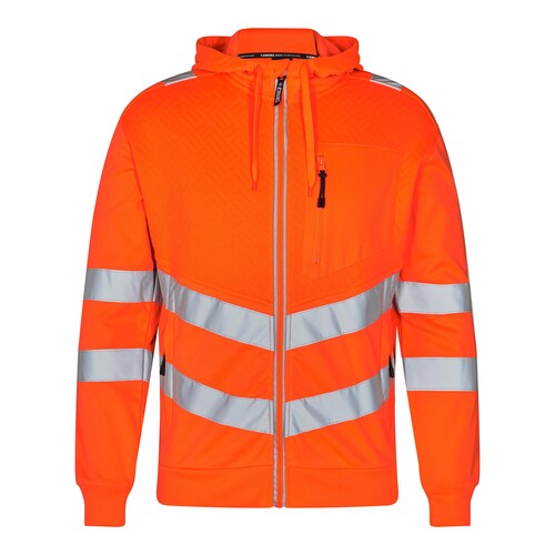 F. ENGEL Safety Sweatcardigan   Warnschutz / Gr. L / orange Produktbild