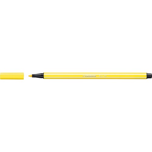 Fasermaler Pen 68 1mm Rundspitze zitronengelb Stabilo 68/24 Produktbild