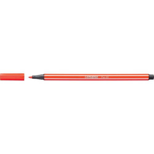 Fasermaler Pen 68 1mm Rundspitze hellrot Stabilo 68/40 Produktbild