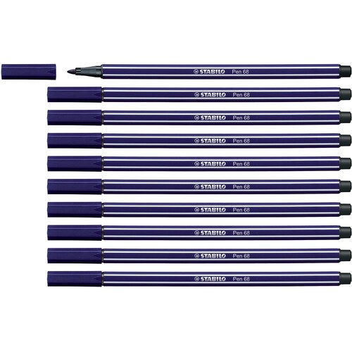 Fasermaler Pen 68 1mm Rundspitze preußischblau Stabilo 68/22 Produktbild Additional View 3 L