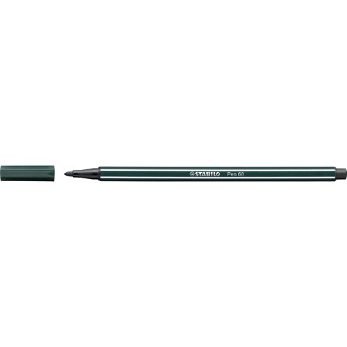 Fasermaler Pen 68 1mm Rundspitze grünerde Stabilo 68/63 Produktbild
