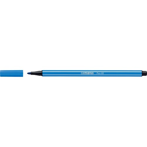 Fasermaler Pen 68 1mm Rundspitze dunkelblau Stabilo 68/41 Produktbild