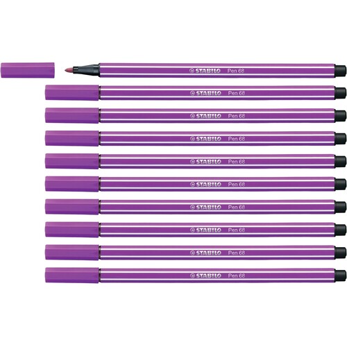 Fasermaler Pen 68 1mm Rundspitze lila Stabilo 68/58 Produktbild Additional View 3 L