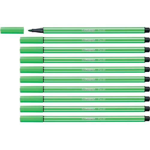 Fasermaler Pen 68 1mm Rundspitze laubgrün Stabilo 68/43 Produktbild Additional View 3 L