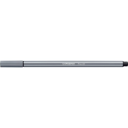 Fasermaler Pen 68 1mm Rundspitze dunkelgrau Stabilo 68/96 Produktbild Additional View 1 L
