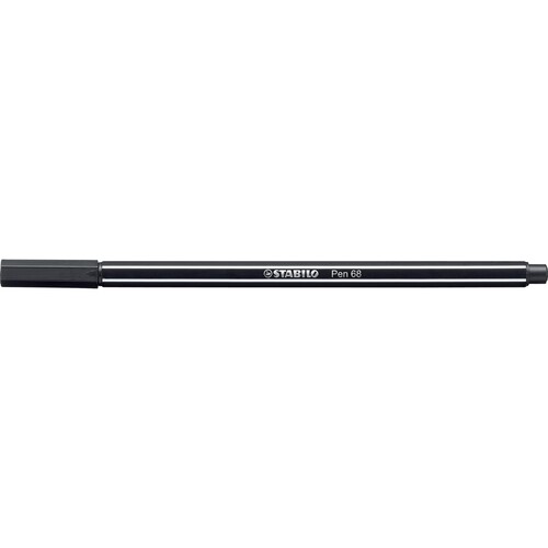 Fasermaler Pen 68 1mm Rundspitze schwarz Stabilo 68/46 Produktbild Additional View 1 L
