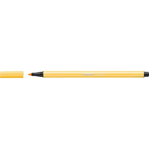 Fasermaler Pen 68 1mm Rundspitze gelb Stabilo 68/44 Produktbild