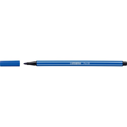 Fasermaler Pen 68 1mm Rundspitze ultramarinblau Stabilo 68/32 Produktbild