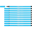Fasermaler Pen 68 1mm Rundspitze neonblau Stabilo 68/031 Produktbild Additional View 3 S