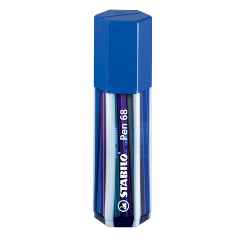 Fasermaler Pen 68 Big Pen Box 1mm Rundspitze sortiert Stabilo 6820-1 (ETUI=20 STÜCK) Produktbild Additional View 6 L