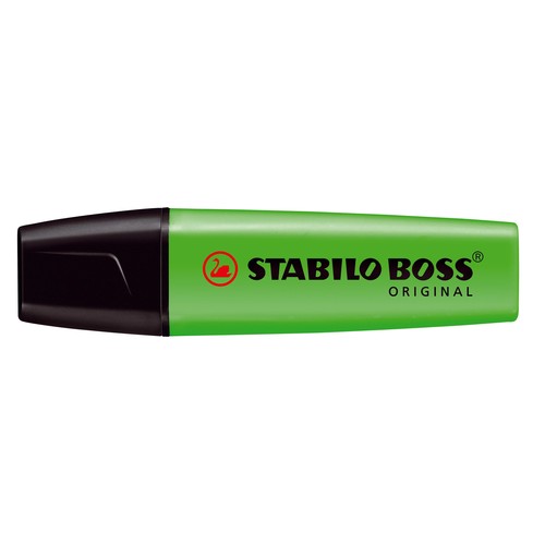 Textmarker Boss Original 70 2-5mm Keilspitze grün Stabilo 70/33 Produktbild