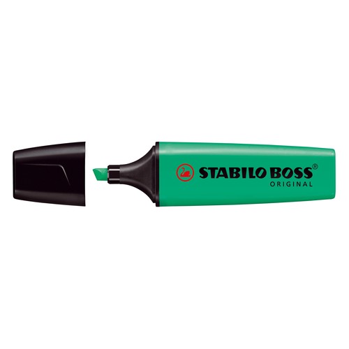 Textmarker Boss Original 70 2-5mm Keilspitze türkis Stabilo 70/51 Produktbild Additional View 1 L