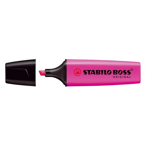 Textmarker Boss Original 70 2-5mm Keilspitze lila Stabilo 70/58 Produktbild Additional View 1 L
