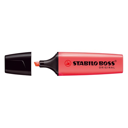 Textmarker Boss Original 70 2-5mm Keilspitze rot Stabilo 70/40 Produktbild Additional View 1 L