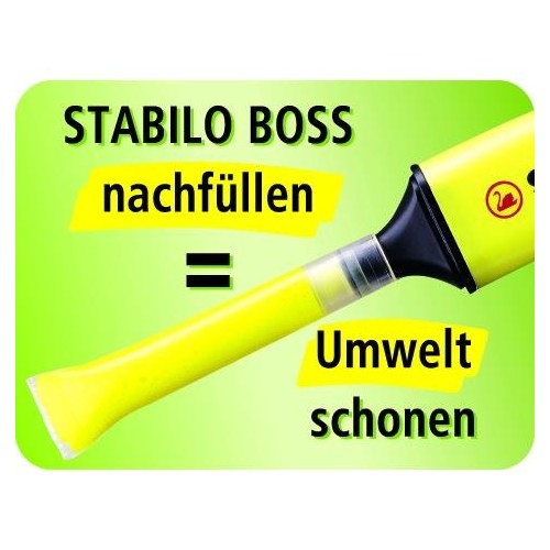 Textmarker Boss Original 70 Etui 2-5mm Keilspitze sortiert Stabilo 70/6 (ETUI=6 STÜCK) Produktbild Additional View 3 L